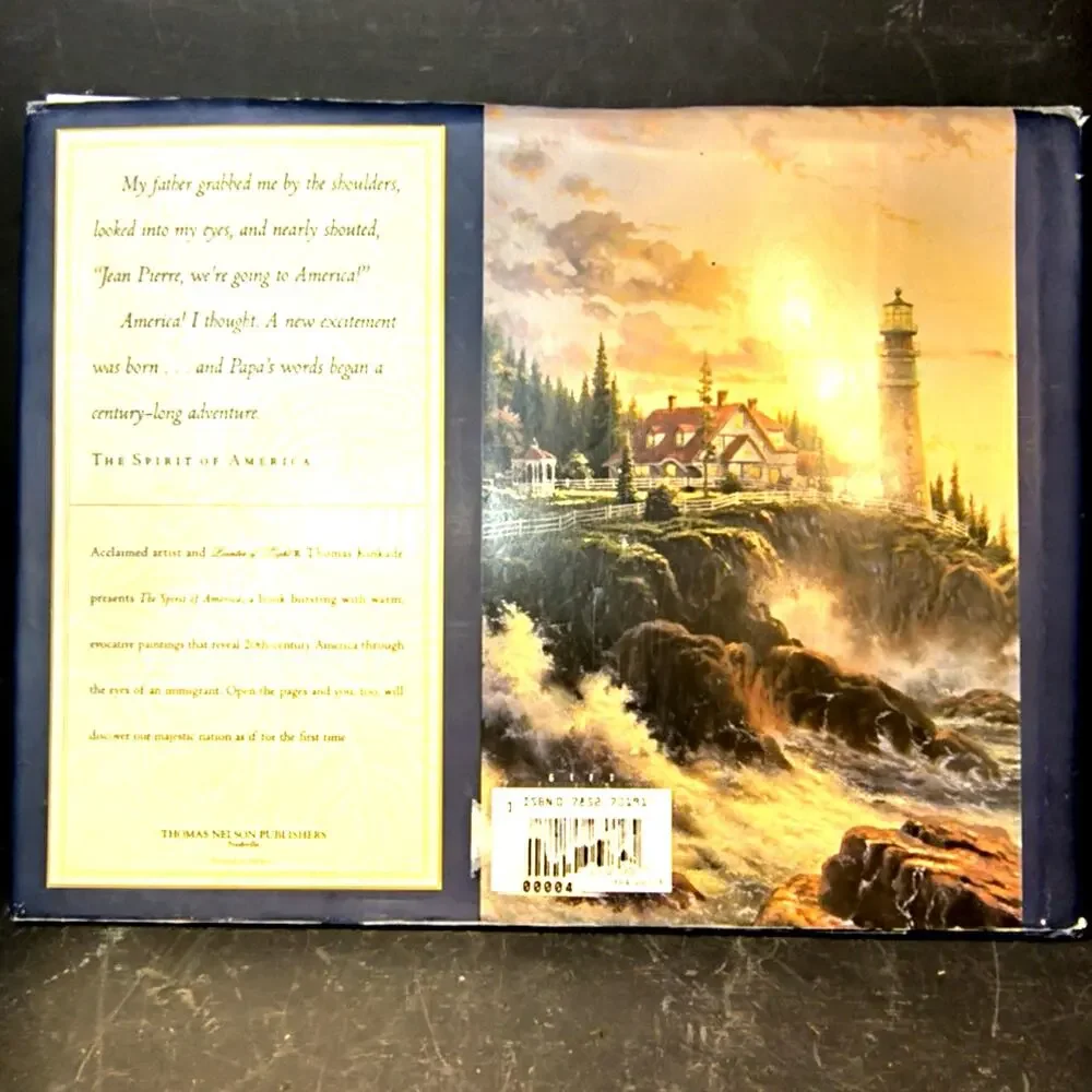 2034.  Thomas Kinkade The Spirit of America Hardback Coffee Table Book 1998